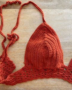 Celia Crochet Bralette in Cinnamon