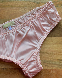 BELLA Panties in Rose Pink Silk