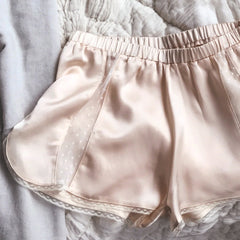 Marlow Shorts in Blush Silk