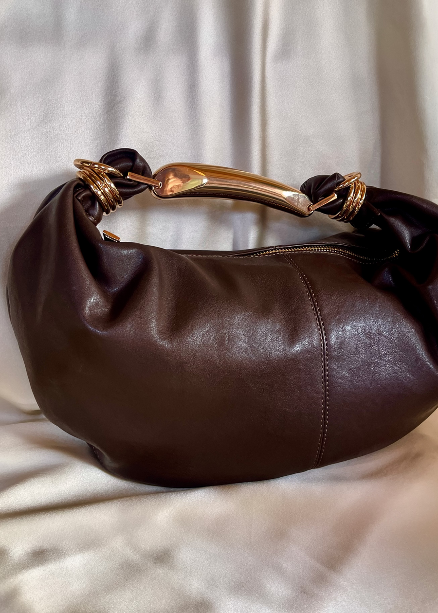 Cocoa Arc Shoulder Bag