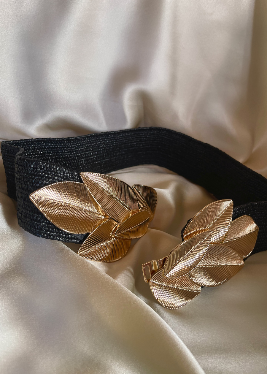Laurel Leaf Stretch Belt