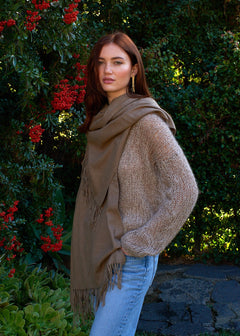 Pashmina Scarf in Mocha