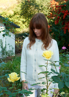 Anisa Alpaca Cardigan in Ivory