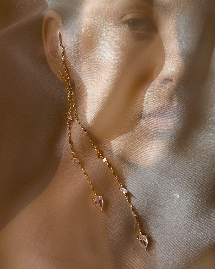 The Amélie Crystal Threader Earrings