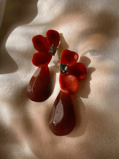 The Giada Earrings- Pomegranate