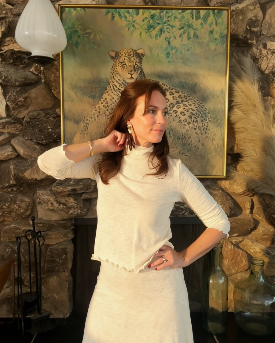 The Elodie Cotton Turtleneck