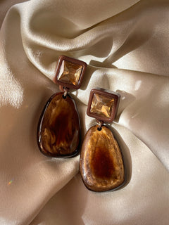 Sorella Earrings — Bronze Pearl