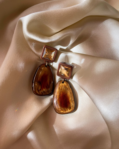 Sorella Earrings — Bronze Pearl