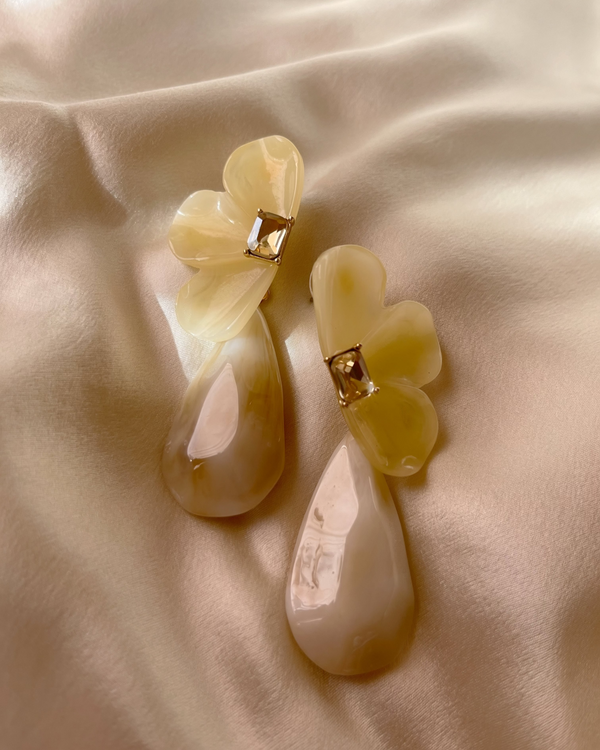 The Giada Earrings- Opaline