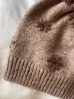 The Meadow Knit Beanie - Cocoa Heather