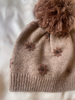 The Meadow Knit Beanie - Cocoa Heather