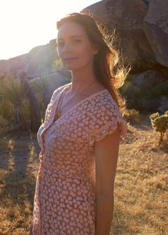 Erika Dress in Blush Bloom