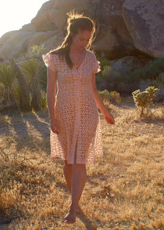 Erika Dress in Blush Bloom