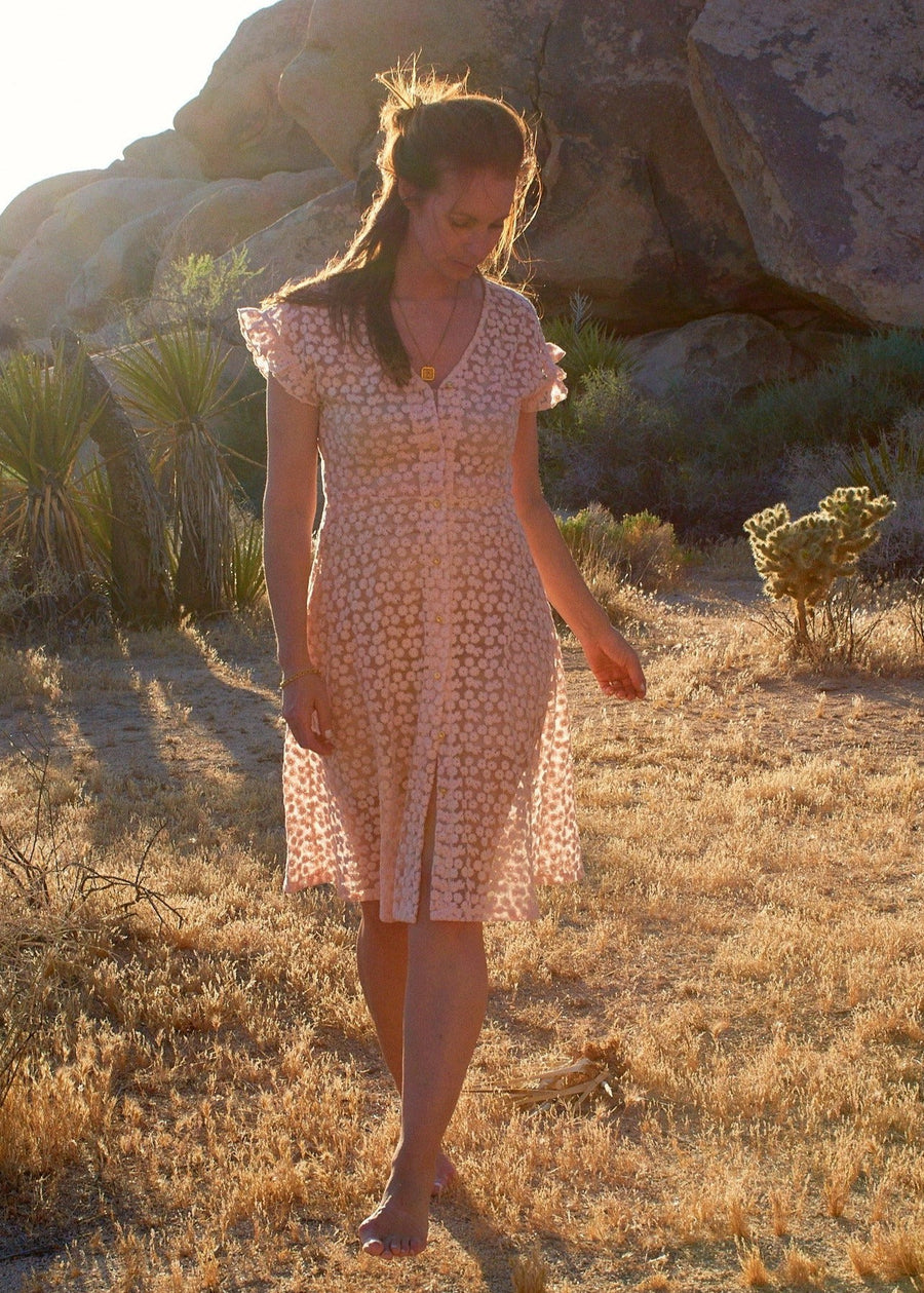 Erika Dress in Blush Bloom