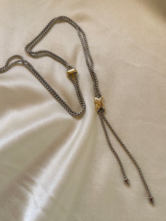 Noir Lariat Necklace