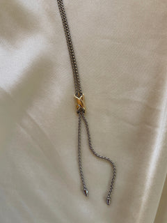Noir Lariat Necklace