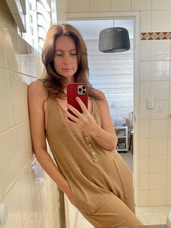 Joanna Jumpsuit in Golden Taupe