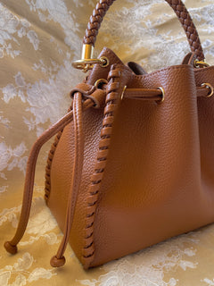 The Margot Bucket Bag – Cognac