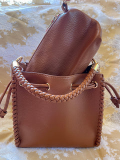 The Margot Bucket Bag – Cognac