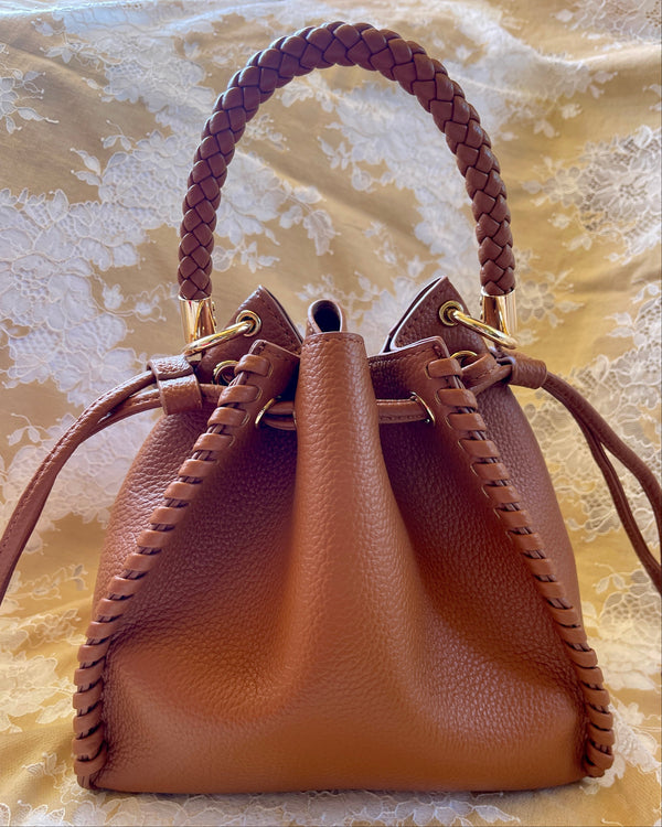 The Margot Bucket Bag – Cognac