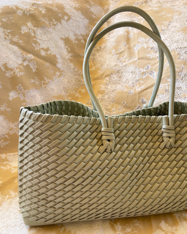 Willow Woven Carryall – Sage