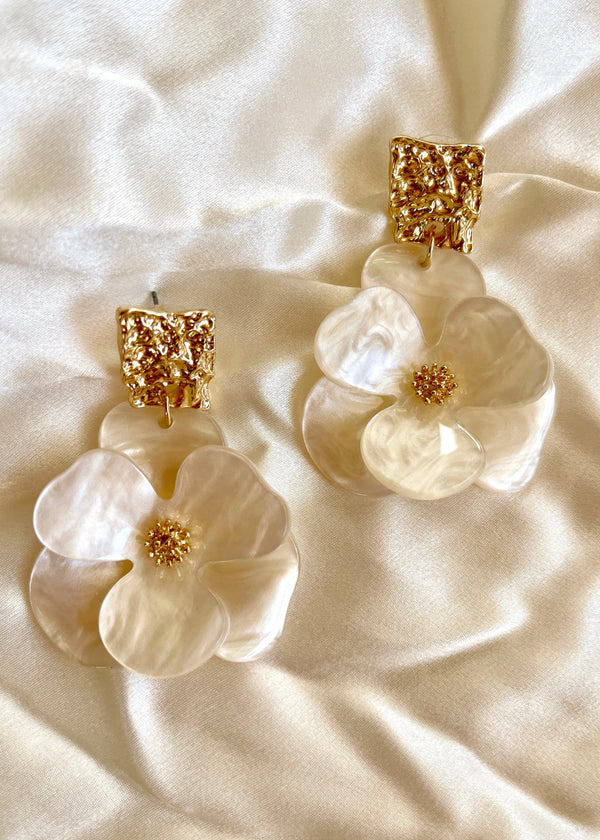 The Camellia Drop Earrings