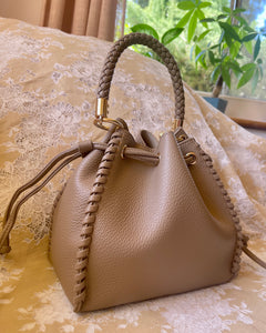 The Margot Bucket Bag – Taupe