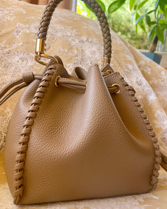 The Margot Bucket Bag – Taupe
