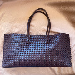 Willow Woven Carryall – Chocolate