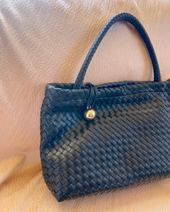 Truffle Weave Tote - Noir