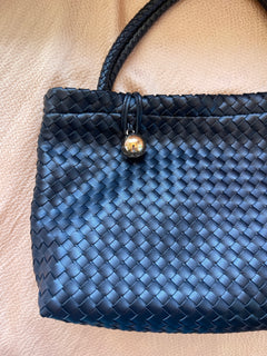 Truffle Weave Tote - Noir