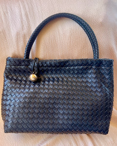 Truffle Weave Tote - Noir