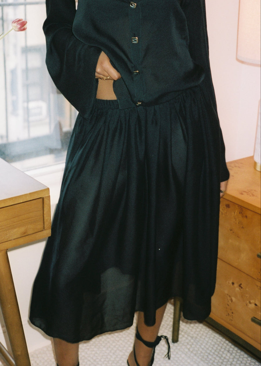 The Alessia Silk Skirt