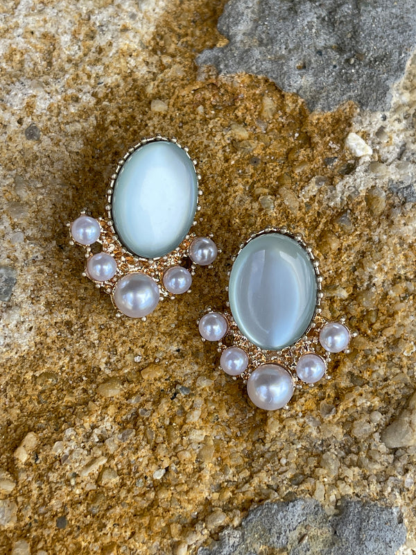 Seraphina Aqua Earrings