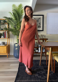 The Ivy Slip Dress in Rosewood