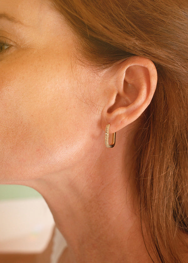 Sparkle Huggie Earrings