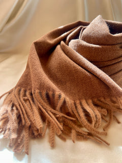 The Bianca Cashmere-Blend Scarf - Caramel 🤎
