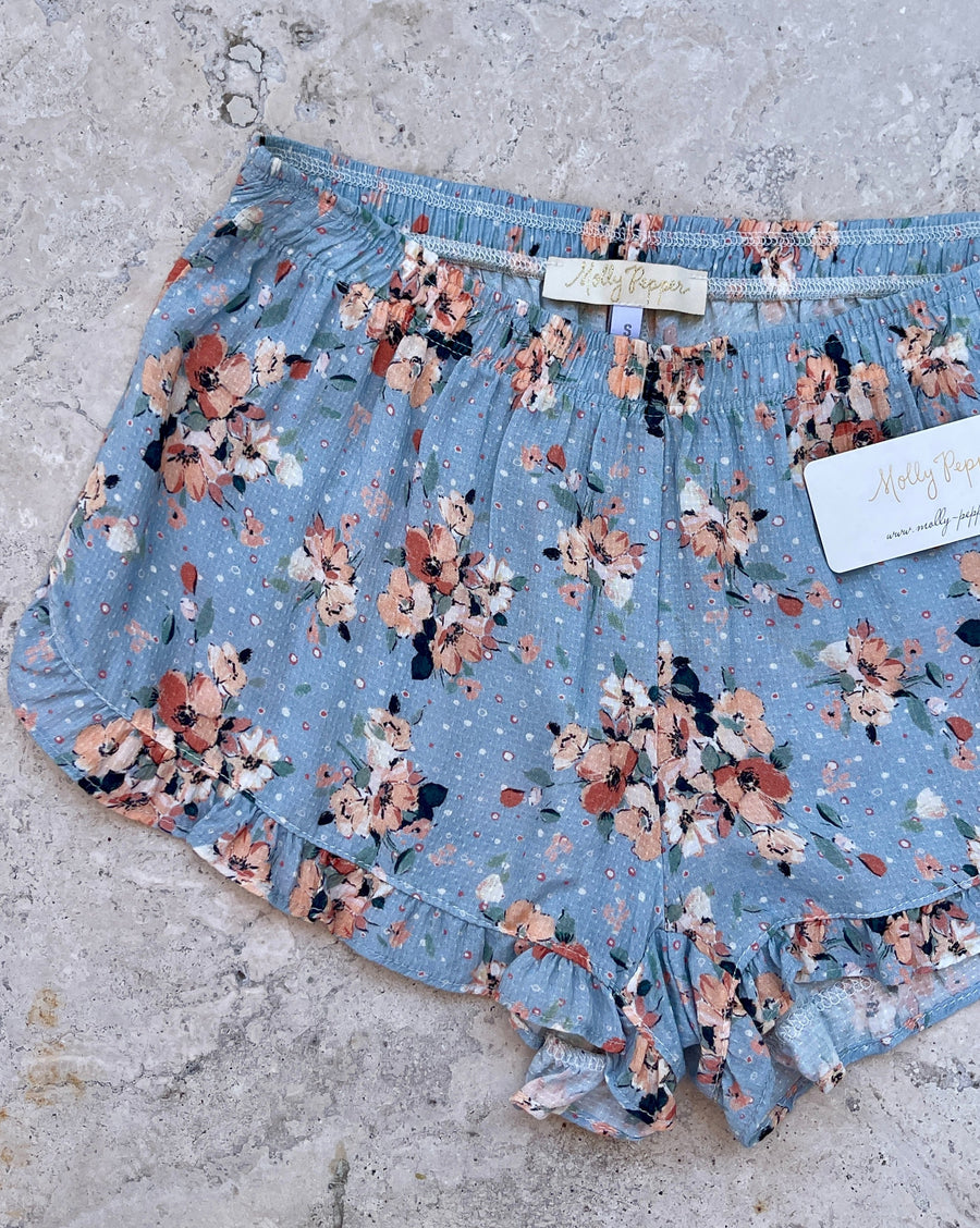 Frankie Shorts in Blue Floral