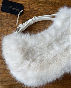 White Faux Fur Bag