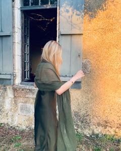 The Éloise Scarf in Deep Moss