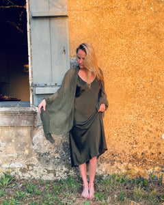 The Éloise Scarf in Deep Moss
