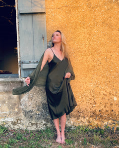 The Éloise Scarf in Deep Moss