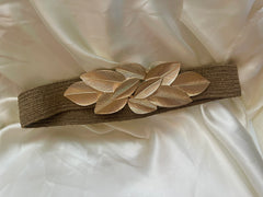 Laurel Leaf Stretch Belt
