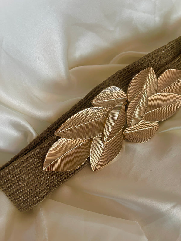 Laurel Leaf Stretch Belt