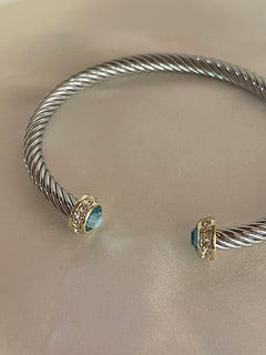 The Capri Blue Cable Cuff