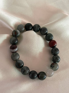 Bloodstone “Warrior” Stretch Bracelet