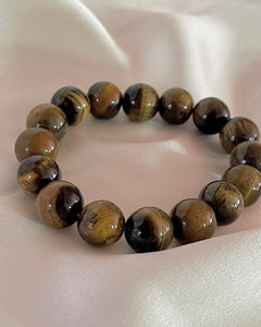 Earth & Gold Tiger’s Eye Beaded Bracelet