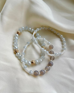 Opal Glow Bracelet Set (3-Piece)