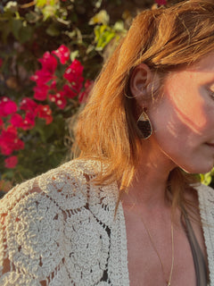 Liana Beaded Tear Dangle Earrings