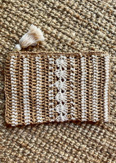 Crochet Straw Clutch